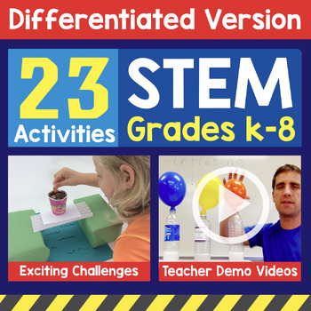 Preview of STEM Activity Challenges K-8 Grade Version Bundle