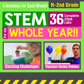 Preview of STEM Activity Challenges for the Whole Year! (Elementary)