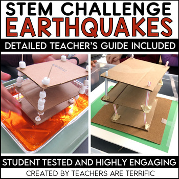 Preview of STEM Challenge Earthquake Resistant Structures Project- 3 Versions