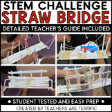 STEM Activity Easy Bridges with Straws Challenge