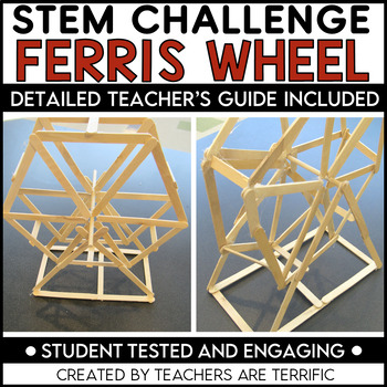 Preview of STEM Ferris Wheel Challenge Force and Motion Project