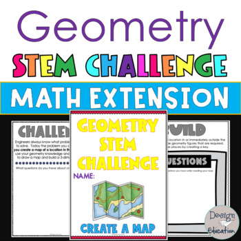Preview of STEM Activity Math Geometry Challenge | Math PBL | Math Extension
