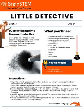 Preview of STEM Activity : little detective