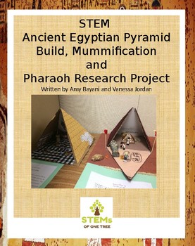Preview of STEM Ancient Egypt Pyramid Build, Mummification, and Pharaoh Research Project