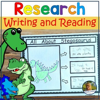 Preview of STEM Animal Research Writing Dinosaur Research and Emergent Readers