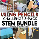 STEM Challenge Bundle Using Pencils for Towers, Boxes, and