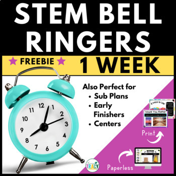 Preview of STEM Bell Ringers Freebie Activities - One Week