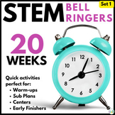 STEM Bell Ringers | STEM Sub Plans | STEM Centers - 20 wee