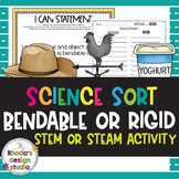 STEM Bendable or Rigid Science Lesson NGSS 2-PS1-1