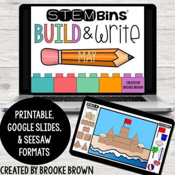 Preview of STEM Bins® Build & Write - Digital + Printable - End of the Year STEM Activities