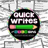 STEM Bins® Quick Writes - Writing and Math Extensions