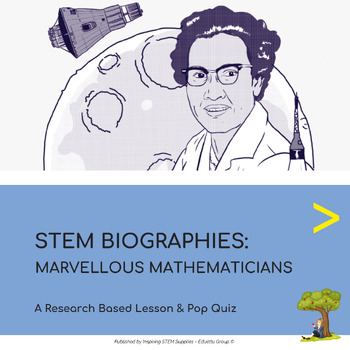 Preview of STEM Project: Marvellous Mathematicians | Research-Based Learning & Pop Quiz