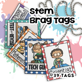 STEM Brag Tags | Digital Stickers | Distance Learning