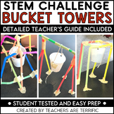 STEM Challenge Bucket Tower Problem-Solving Learning Activ