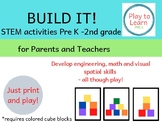 STEM Build It! cards for parents and teachers