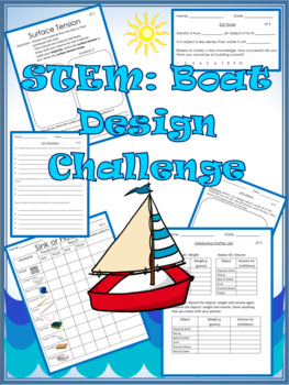 Preview of STEM Build a Boat Design Challenge-Cross Curricular