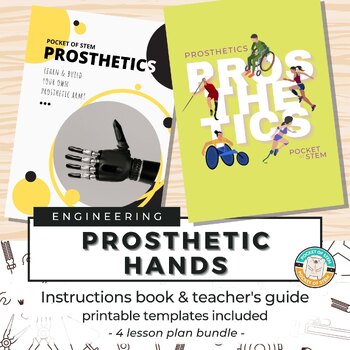 Preview of STEM: Build a Robotic / Prosthetic Hand with Templates, Visual & Lesson Plans.