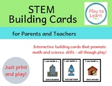 STEM Building Cards for Parents and Teachers