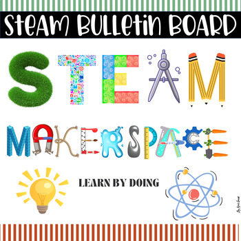 Preview of STEM Bulletin Board for STEAM / STEM Posters / Classroom Decor / LETTERS