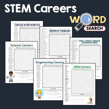 stem careers word search