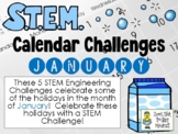 STEM Calendar Challenges for January - Engineering Challen