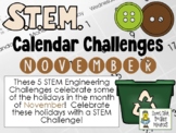 STEM Calendar Challenges for November - Engineering Challe