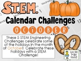 STEM Calendar Challenges for October - Engineering Challen