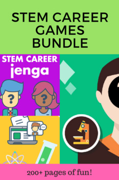 Preview of STEM Career Exploration Games Bundle (distance learning & in person)