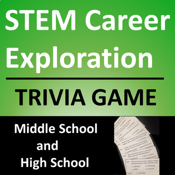 Preview of STEM Career Exploration Trivia Game Activity