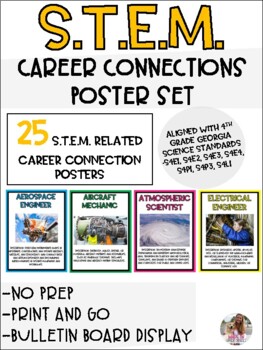 Preview of STEM Career Poster Set