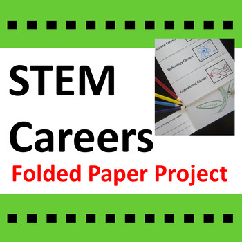 Preview of STEM Careers Folded Paper Project Activity