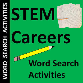 Preview of STEM Careers Word Search Activities