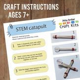 STEM Catapult Craft Instruction Printable