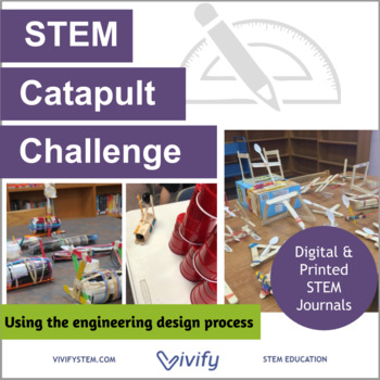 Preview of STEM Catapult Math & Engineering Activity (Angles and Ratios)