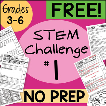Preview of FREE! STEM Challenge #1 by Science and Math Doodles FREE!