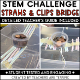 STEM Challenge Activity Bridges with Straws and Paperclips