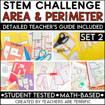 Preview of STEM Challenge Area and Perimeter Measurement Set 2