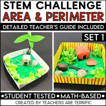Preview of STEM Challenge Area and Perimeter Measurement Set 1