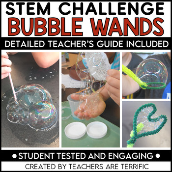 Preview of STEM Bubble Wand Design Challenge Science Activity