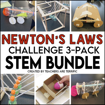 Preview of STEM Challenge Bundle featuring Newton's Laws of Motion with Newton's Cradles