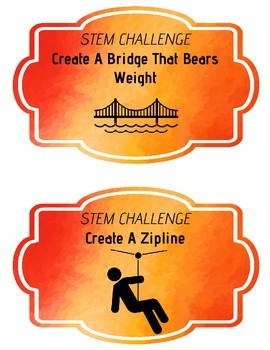 Preview of STEM Challenge Cards