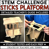 STEM Challenge Craft Stick Platforms An Easy Prep Problem-