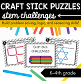 STEM Challenge: Craft Stick Puzzles (Distance Learning)