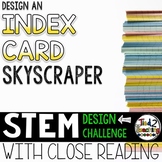 Index Card STEM Activities Design an Index Card Skyscraper