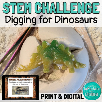 Preview of Digging for Dinosaurs Paleontology Fossils Science Lab PRINT and DIGITAL