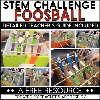 Preview of STEM Challenge Foosball FREEBIE
