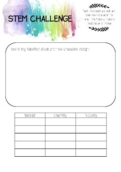 Preview of STEM Challenge: Hickory Dickory Dock- create your own clock & new character
