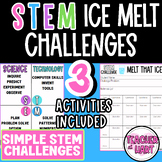 STEM Challenge ICE MELT - 3 Activities