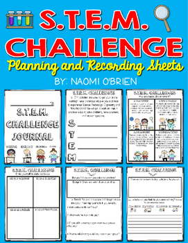 Preview of STEM Challenge Journal: Planning and Response Sheets