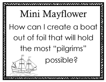 STEM Challenge: Mini Mayflower (Boat Building) by 